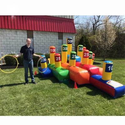 China Outdoor Entertainment Export To Australia High Quality Thicken PVC Buckle Material Inflatable Game Rings Inflatable Game For Kids And Adults for sale