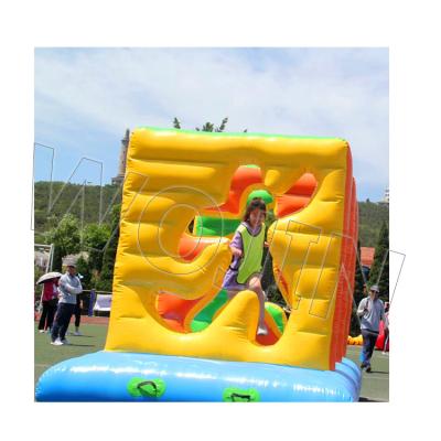 China Adult Professional Factory Sell Inflatable Human Body Through The Wall Games Inflatable Sports Games For Kids And Adults for sale