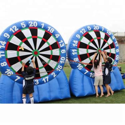 China High Quality Durable 0.50mm PVC Magnetic Target Board Game With 10 Darts Soccer Inflatable Dart Board Game For Kids And Adults for sale