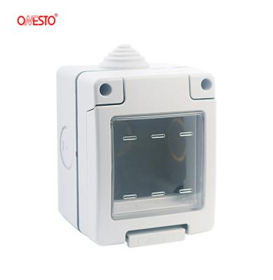 China PC+ABS Plastic Waterproof Socket Enclosure IP55 Box For Wiring Accessories ABS Junction Box for sale