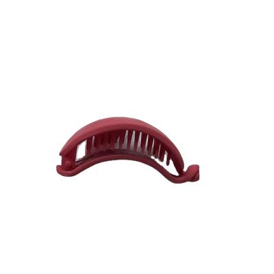 China Head Banana Clip Twist Clip Ponytail Hair Clip Solid Color Solid Color Frosted Soft High Back High Back for sale