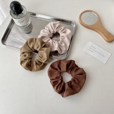 China Elastic High Quality/Factory Source Women Girls Big Hair Scrunchies Silk Hair Band Oversized Satin Scrunchies For Women for sale