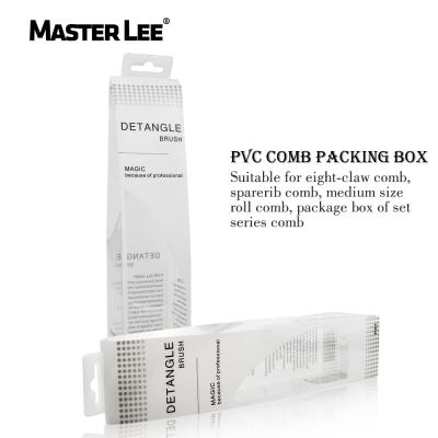 China Nondisposable Custom High Quality Masterlee PVC Package Box Comb For Hair Brushes for sale