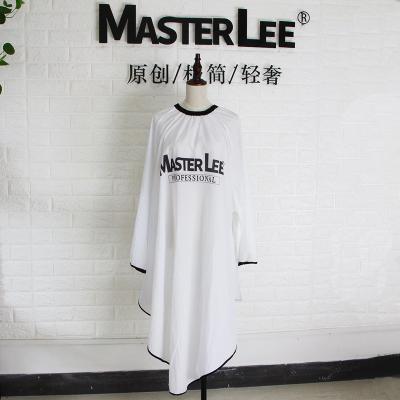 China Adults Logo Hair Cape Durable Polyester Salon Apron Custom Made Comfortable High Quality Material Dressing for sale