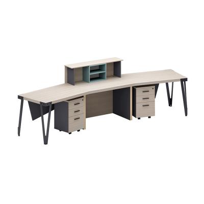 China High quality modern eco-friendly low cost front desk of standard size office for sale