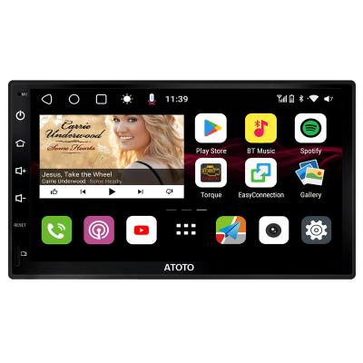 China ATOTO Amplifier Universal Fit Android 10 7 Inch Touch Screen Dual Video Din For Car LED Coche Radio Multimedia Car Stereos for sale