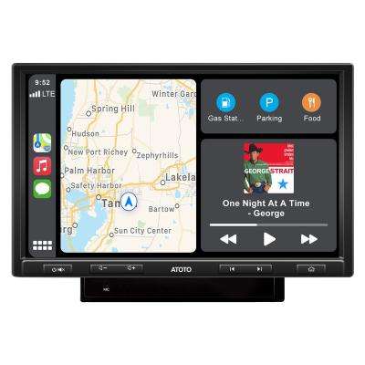 China Android ATOTO 10 Inch Dual Din Auto Radio CarPlay Android Adjustable Auto Stereo With Live Rear View Camera Head Unit Linux System for sale