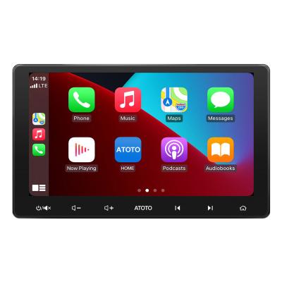 China In-Dash AM/FM Auto Car Android Din Stereo ATOTO 2 Receiver with 10 Inch Touch Screen Display Sirius Xm-Ready Wireless CarPlay Android Auto for sale