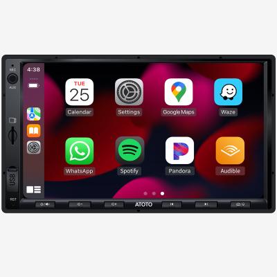 China Android Auto Capacitive Touch Screen Dual ATOTO F7 IPS Video Output Built-in Preamplifier, Molding Support Phone Screens, HD 720P for sale