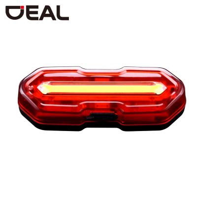 China Waterproof Rechargeable USB Tail Light 6 Modes USB Material + Silicone Strap Bicycle Safety Tail Environmental Warning Bike Led Light for sale