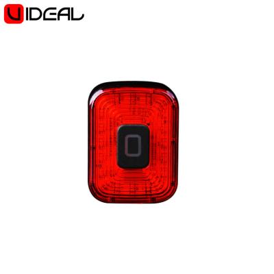 China U-Ideal USB Rechargeable PC+Aluminiun Alloy Good Quality LED Bicycle Tail Light Helmet Light Bike Rear Light On Seatpost for sale