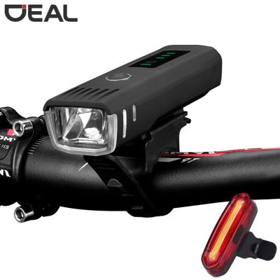 China Waterproof PC Lens+ABS+ Silicone Mount High Luminance USB Bike Bicycle Front And Tail Led Bicycle Light Set for sale