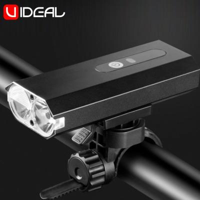 China U-Ideal Factory 800LM LED Light High Quality Aluminum Alloy Aluminum Bike Bicycle Black Light for sale