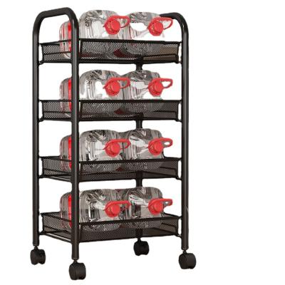 China Sustainable Folding Universal Storage Kitchen Bathroom Storage Cart Organizer for sale