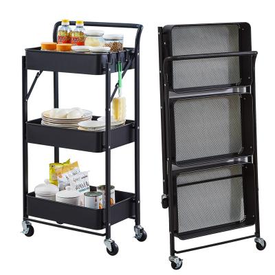 China Viable Movable Storage Fashion Basket Cart Storage Racks And Racks for sale