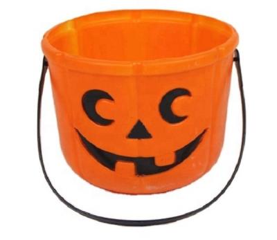 China Wholesale Plastic Theme Party SuppliesWholesale Halloween Mini Donut Bucket With Handle for sale