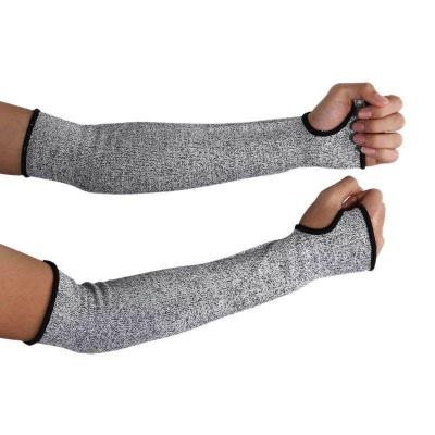 China Arm Guard Hot Sale Best Quality Level 5 HPPE Anti-cut Sleeve Safety Arm Sleeves for sale