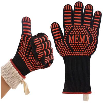 China Factory Sale Contemporary Chinese Oven Gloves Extreme Heat Resistant Kitchen Silicone BBQ Gloves for sale