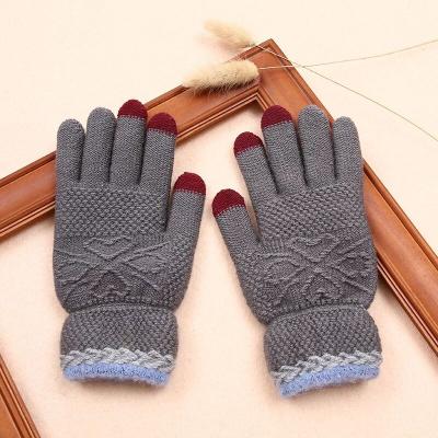 China Cheap Fashion Soft Touch Touch Screen Gaming Single Finger Hot Selling Unisex Knitted Gloves for sale