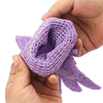 China Cheap Bath Professional Manufacture Body Scrubber Shower Exfoliating Bath Mitts for sale