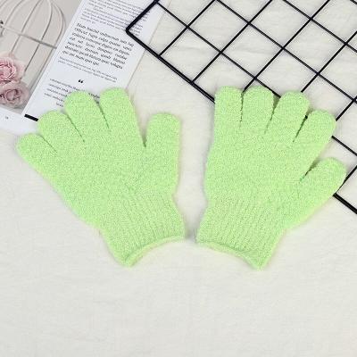 China All Natural Random Peeling Exfoliating Gloves Shower Body Brush Fingers Bath Towel Peeling Glove Body Scrub Gloves Bath Sponge Foam Shower for sale