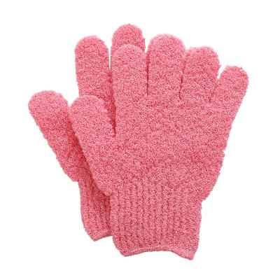 China New Arrivals All Natural Body Scrubber Shower Exfoliating Soft Bath Scrub Gloves for sale