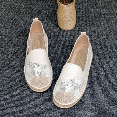 China Flat 2023 Pure Women's Handmade Shoes Customized Wholesale Flat Sandals for sale