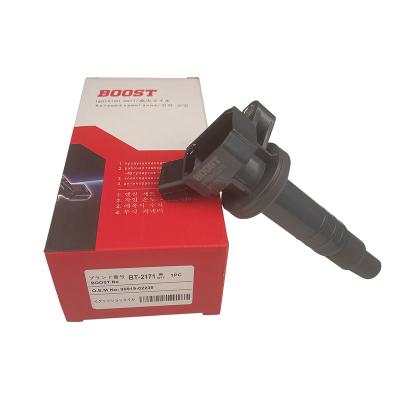 China High Quality Car Ignition Coil BT-2171 90919-02239 1ZZ 3ZZ For Toyota Corolla Axio Fielder Runx Spacio ZZE12# 20X20X12 for sale