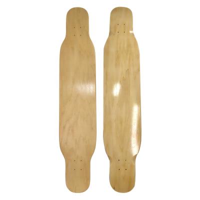 China Adult OEM Manufacturer 9.25 Inch All Canadian Maple Freeride Skateboard Longboard Empty Deck for sale