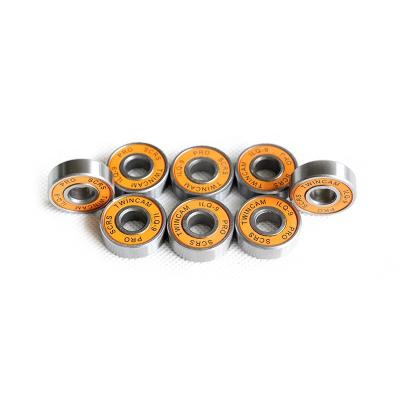 China Built-in skids & Skateboards & Longboards Wholesale 2021 608ZZ Orange Chrome Steel Skateboard ABEC-9 Bearing for sale