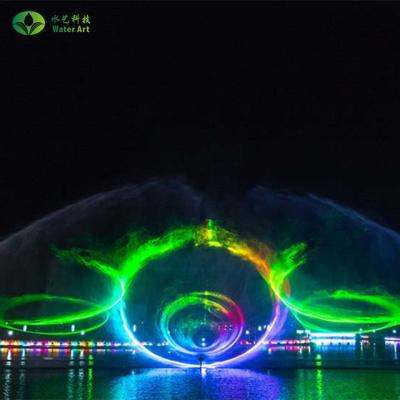 China Modern Free Design Large Water Screen Movie Digital Outdoor Water Curtain Fountain for sale