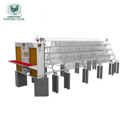 China Layer Chicken Farming 20 Years Lifetime Hightop 4 Hot Galvanized Layer Type Chicken Layer Fully Automated Battery Cage System For Sale for sale