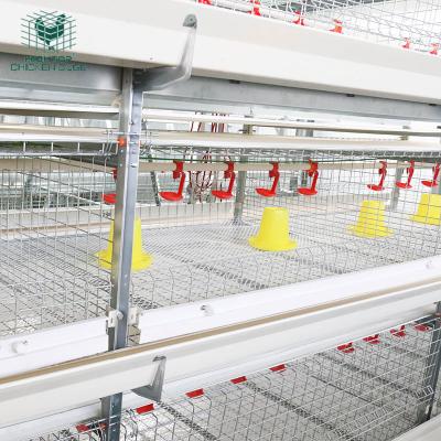 China Farms Stacked Poultry Equipment 4 Layers H Type Automatic Battery Chicken Broiler Cage System in Philippines for sale