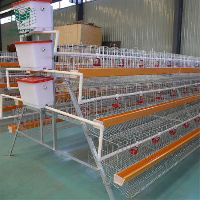 China Layer Chicken Farming Poultry Farm House Hot Dip Galvanized One Type 4 Row Hens Laying Chicken Egg Layer Cages For 5000 6000 10000 Birds In Ethiopia for sale