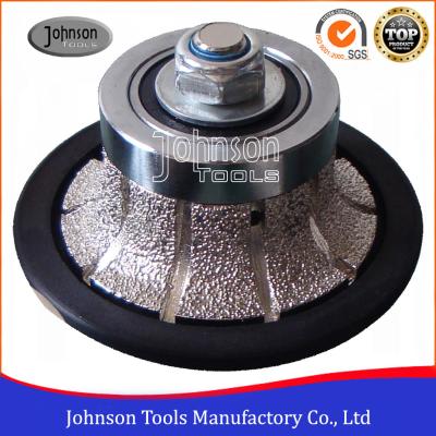 China No.2 Half Bullnose Vacuum Brazed Diamond Tools For Edging Stone for sale