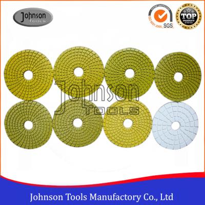 중국 제품이 화강암을 위한 100mm 다이아몬드 젖은 닦는 패드에 의하여/닦는 원판은 대리석 무늬를 넣습니다 판매용