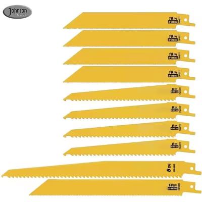 China 10 peças de vários tamanhos Bi-metal Reciprocal Saw Blades Combinação de conjunto para corte de madeira e metal à venda