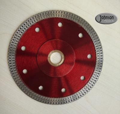 China 125mm Sintered Ceramic Tile Saw Blades , Cyclone Mesh Turbo Diamond Blade for sale