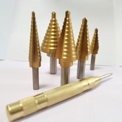 China MultiStep Titanium Coated HSS4241 6Pcs Hex Shaft HSS Drill Bits  Rust Resistance for sale