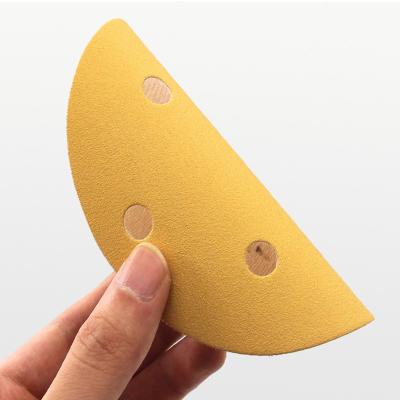 China 6 Holes 5 Inch Aluminum Oxide Sandpaper Abrasive Sheet For Floor Sander for sale