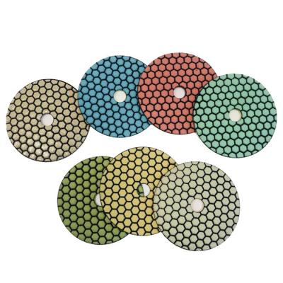 China 6 Inch Granite Wet Polishing Pads With High Softness for sale