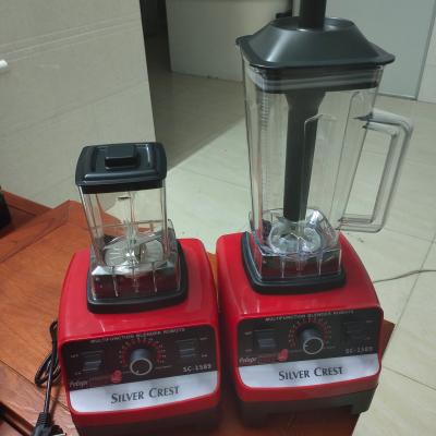 China Multifunction Two In One Silver Peak Blender 4500W Blender With 2 Cups for sale