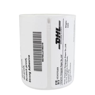 China Waterproof thermal sticker paper with sticker release paper for sale