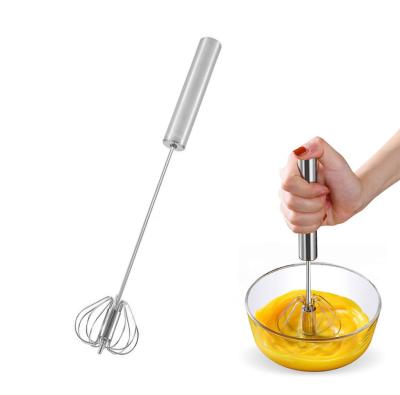 Cina Colore personalizzato Man Push Mixer Crema Whipper Rotante Semi-Automatico Acciaio Inossidabile Egg Beater in vendita