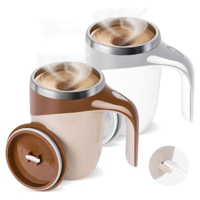 China 380ML Capacity Stainless Steel Insulated Auto Magnetic Mug with Self Stirring Feature for sale