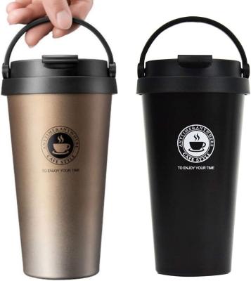 China 500ml Capacity Thermal Leak Proof Stainless Steel Vacuum Insulated Travel Mug with Handle for sale