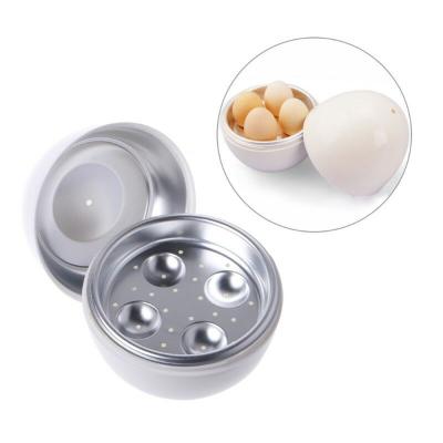 China Compact and Versatile BPA Free PP Plastic Microwave Egg Steamer Boiler for Beep Eggs for sale