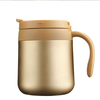 China Customized Logo Acceptable 350ML12oz Stainless Steel Coffee Travel Mug with Handle for sale