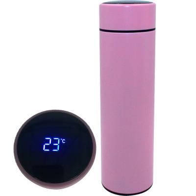 China Stainless Steel Double Wall Vacuum Insulated Water Bottle with LED Temperature Display for sale