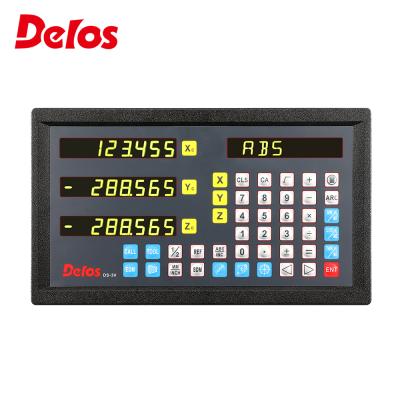 China Delos 3 DRO Multifunctional Axis Case Plastic Black Digital Readout for Lathe and Milling Machine Encoder Digital Readout LED for sale